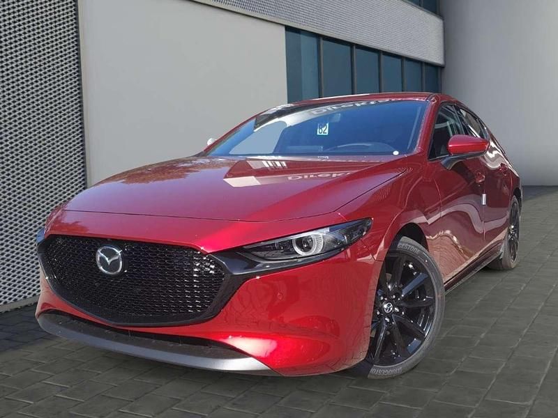 Soul red crystal m Gebraucht 2024 Mazda 3 Exclusive Limousine | 29.690 € (Fairer Preis) - Bild 1/4