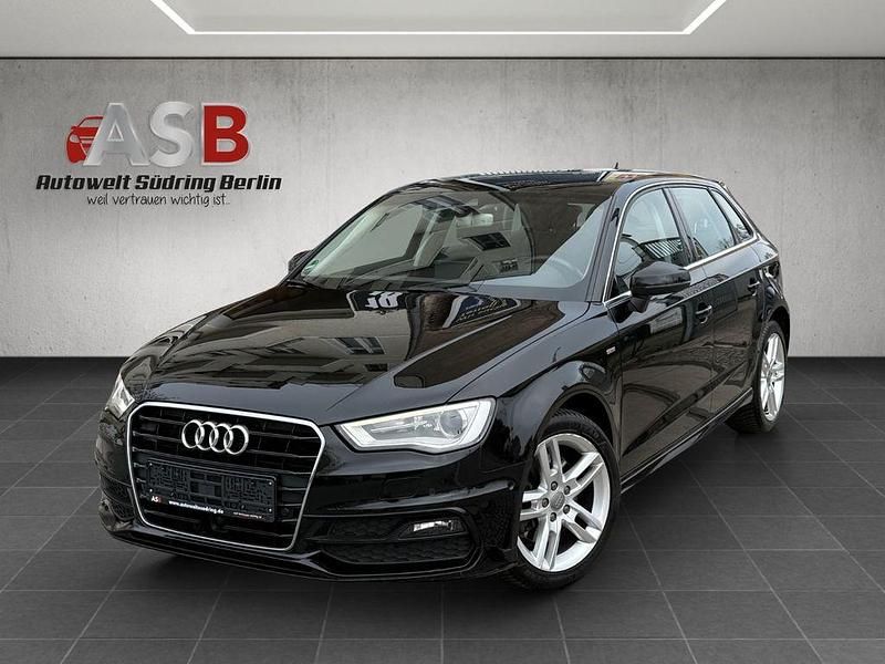 Schwarz Gebraucht 2015 Audi A3 Sportback S-Line Kleinwagen | 11.999 € (Fairer Preis) - Bild 1/4