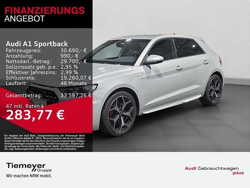 Silber Gebraucht 2025 Audi A1 Sportback S-Line Kleinwagen | 30.690 € (Teuer) - Bild 1/4
