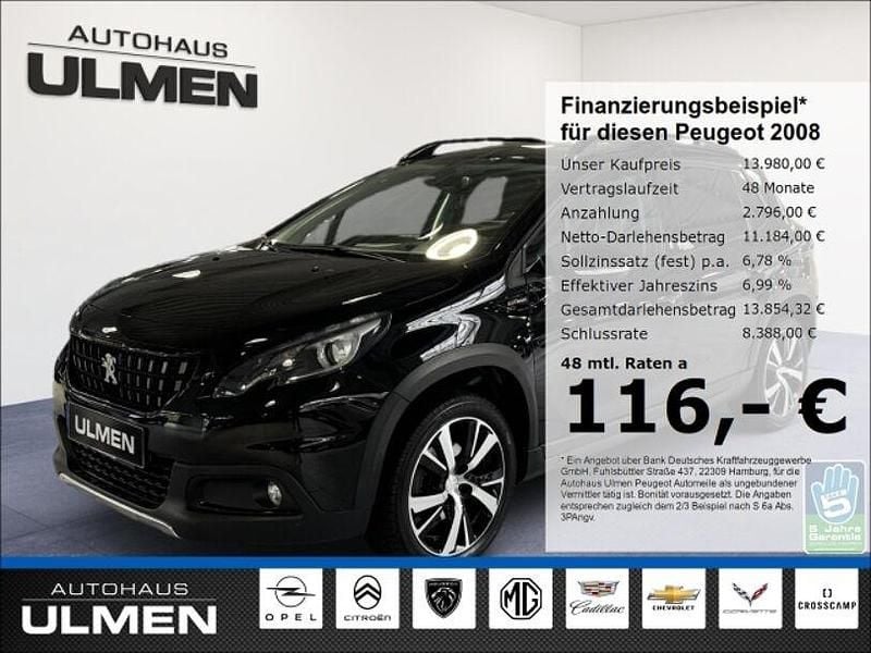 Schwarz Gebraucht 2019 Peugeot 2008 Allure SUV | 13.980 € (Fairer Preis) - Bild 1/4