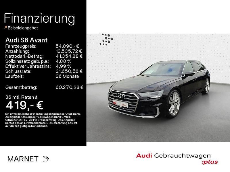 Schwarz Gebraucht 2022 Audi S6 Design Kombi | 54.890 € (Fairer Preis) - Bild 1/4
