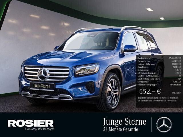 Blau / spektralblau Gebraucht 2024 Mercedes GLB180 Advanced Plus SUV | 40.601 € (Superpreis) - Bild 1/4