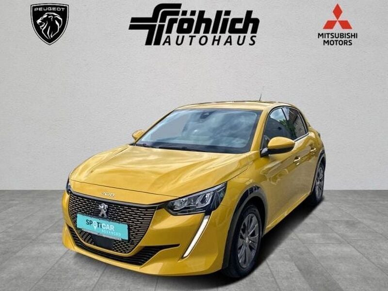 Gelb Gebraucht 2021 Peugeot e-208 Allure Kleinwagen | 16.049 € (Guter Preis) - Bild 1/4