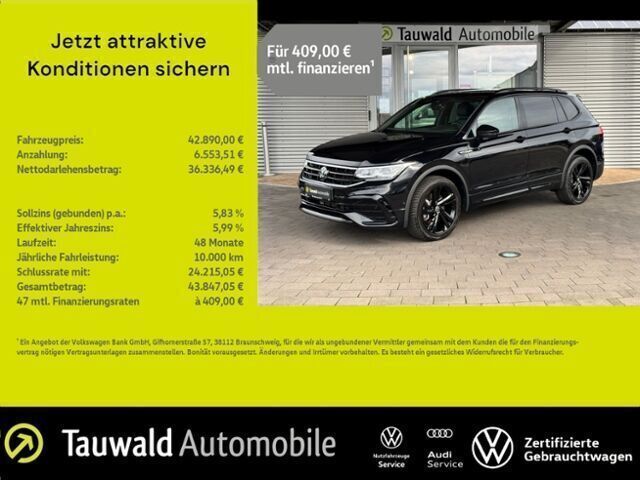 Schwarz Gebraucht 2023 VW Tiguan R-line SUV | 42.890 € (Etwas zu teuer) - Bild 1/2