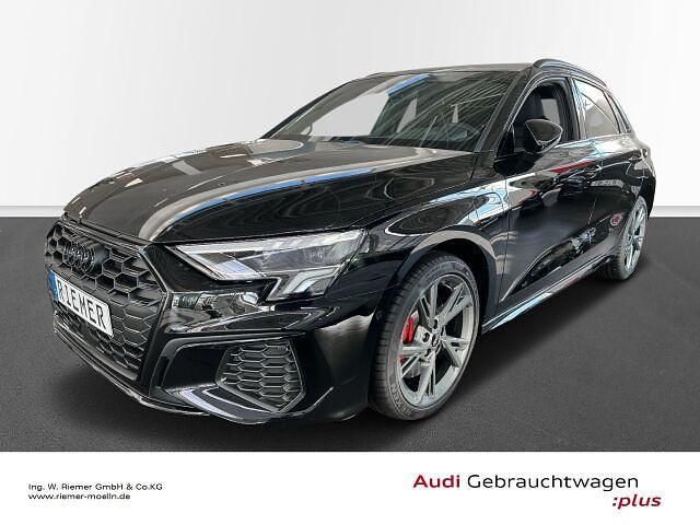 Schwarz Gebraucht 2024 Audi A3 Sportback e-tron S-Line Limousine | 37.369 € (Teuer) - Bild 1/4