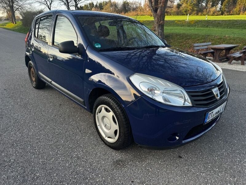 Blau Gebraucht 2009 Dacia Sandero Kleinwagen | 800 € (Superpreis) - Bild 1/4