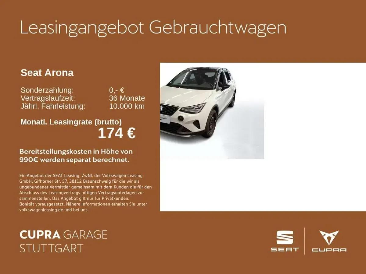 Gebraucht Seat Arona FR 150 PS (110 kW) 2023 Weiß SUV