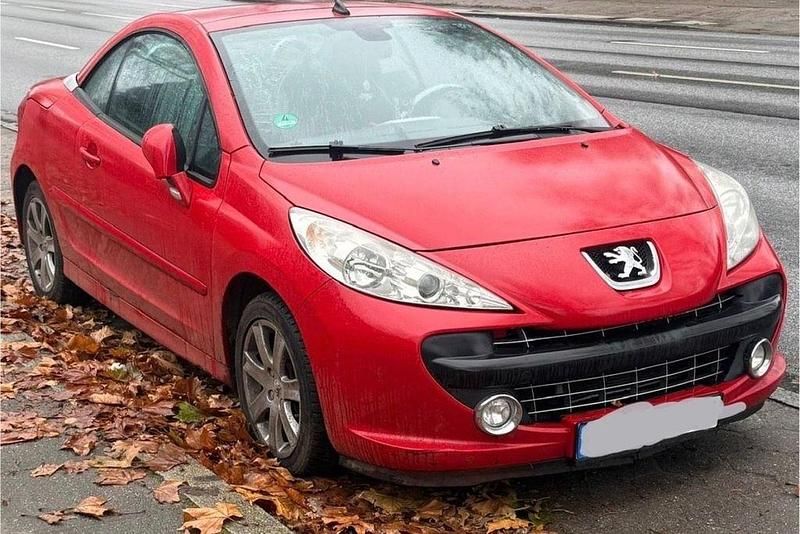 Rot Gebraucht 2006 Peugeot 207 CC Sport Cabrio | 2.000 € (Teuer) - Bild 1/3