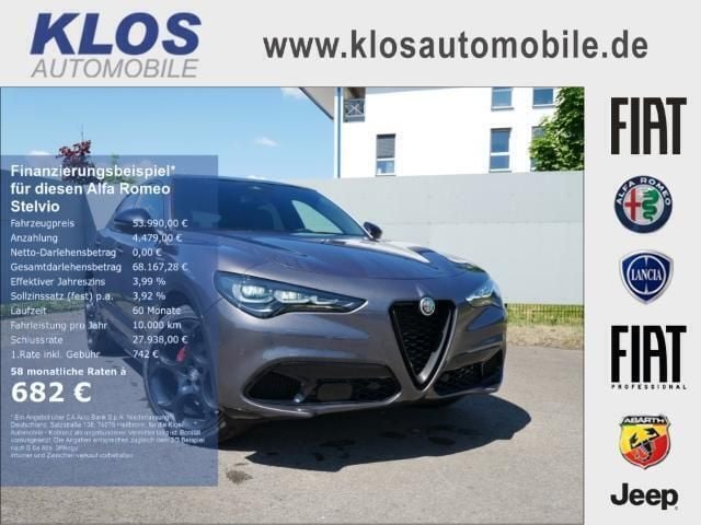 Nero vulcano metallic (schwarz) Neu 2025 Alfa Romeo Stelvio Veloce SUV | 53.990 € (Fairer Preis) - Bild 1/4