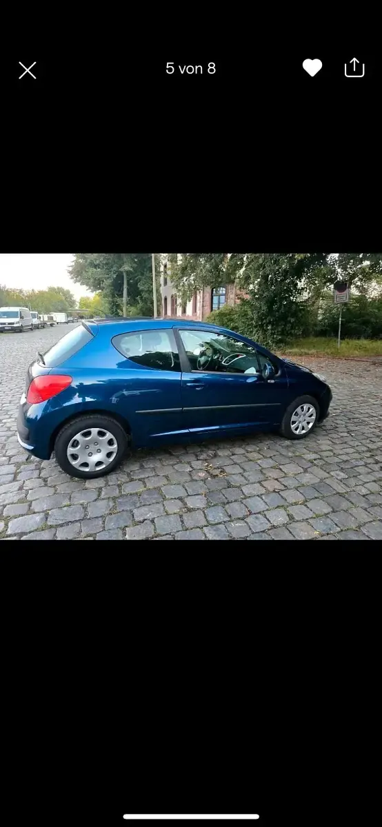 Gebraucht Peugeot 207 73 PS (53 kW) 2008 Blau Kleinwagen