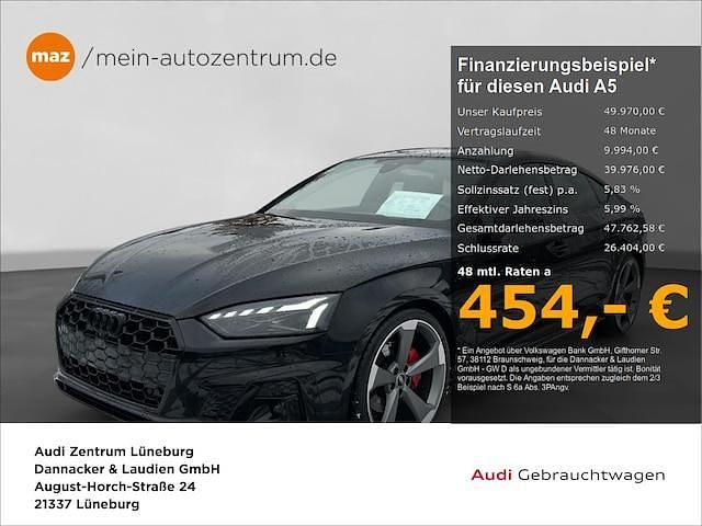 Schwarz Gebraucht 2024 Audi A5 Sportback Competition Kleinwagen | 49.970 € (Teuer) - Bild 1/4