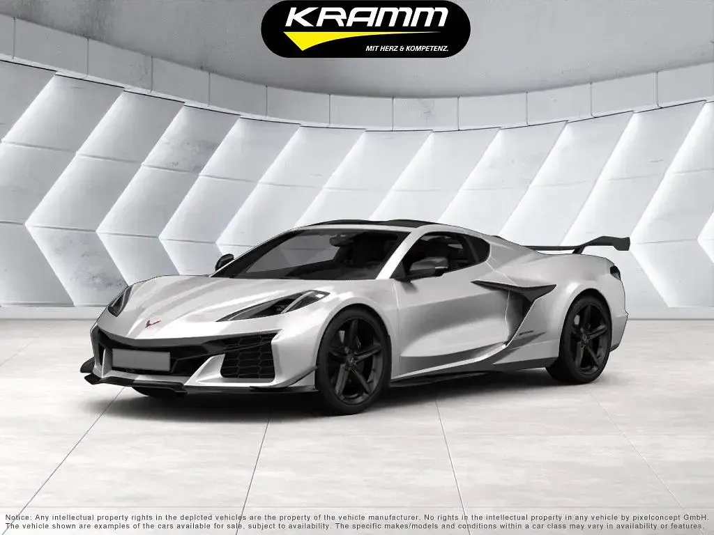 Nowe Corvette C8 643 KM (472 kW) 2025 Srebrny Kabriolet