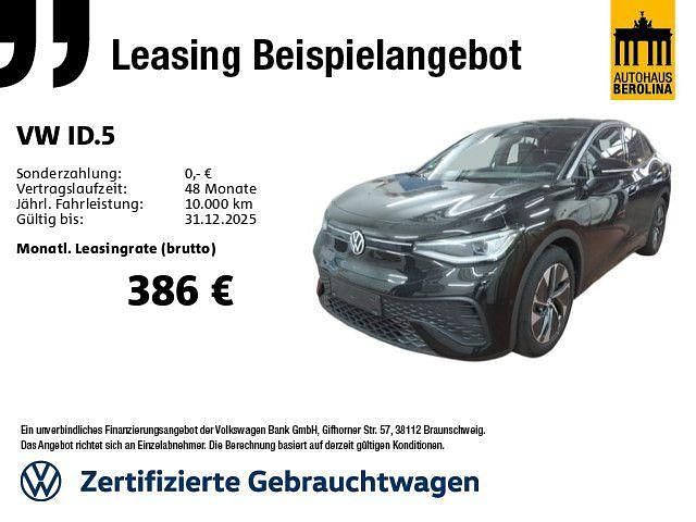 Grenadillschwarz metallic Gebraucht 2025 VW ID.5 Pro SUV | 39.888 € - Bild 1/3