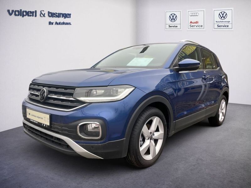 Reef blue metallic Gebraucht 2021 VW T-Cross Style SUV | 19.680 € (Fairer Preis) - Bild 1/4
