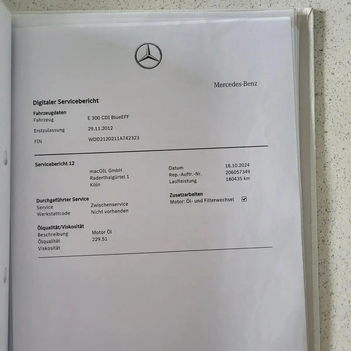 Gebraucht Mercedes E300 231 PS (169 kW) 2012 Grau Limousine
