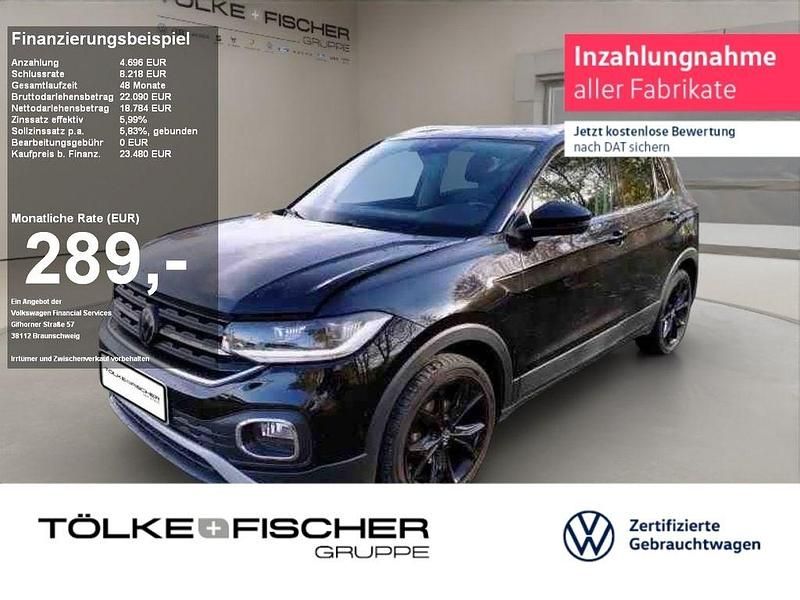 Deep black perleffekt (metallic) Gebraucht 2021 VW T-Cross Style SUV | 22.889 € (Teuer) - Bild 1/2