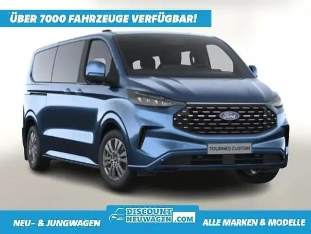 Chrome blue metallic Neu 2025 Ford Tourneo Custom Titanium Van / Kleinbus | 54.031 € (Guter Preis) - Bild 1/3