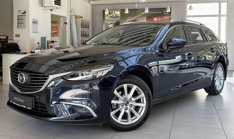 Blau Gebraucht 2015 Mazda 6 Exclusive-Line Kombi | 14.490 € (Fairer Preis) - Bild 1/4