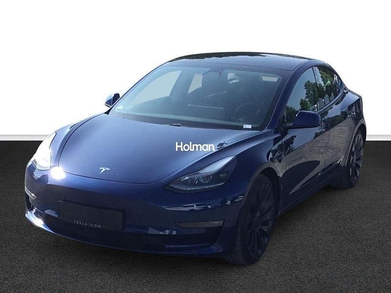Blau Gebraucht 2021 Tesla Model 3 Performance Limousine | 29.369 € (Fairer Preis) - Bild 1/4