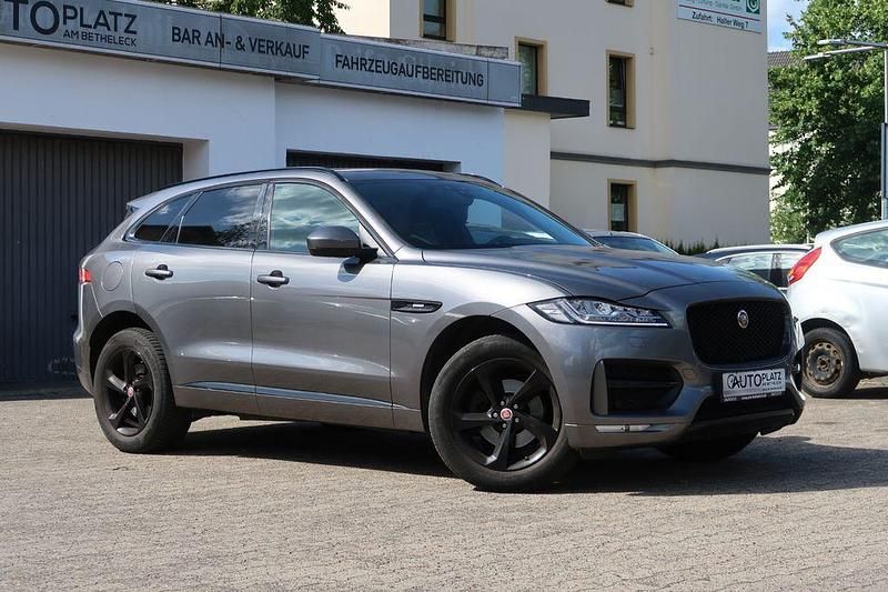 Grau Gebraucht 2018 Jaguar F-Pace R-Sport SUV | 17.650 € (Superpreis) - Bild 1/4