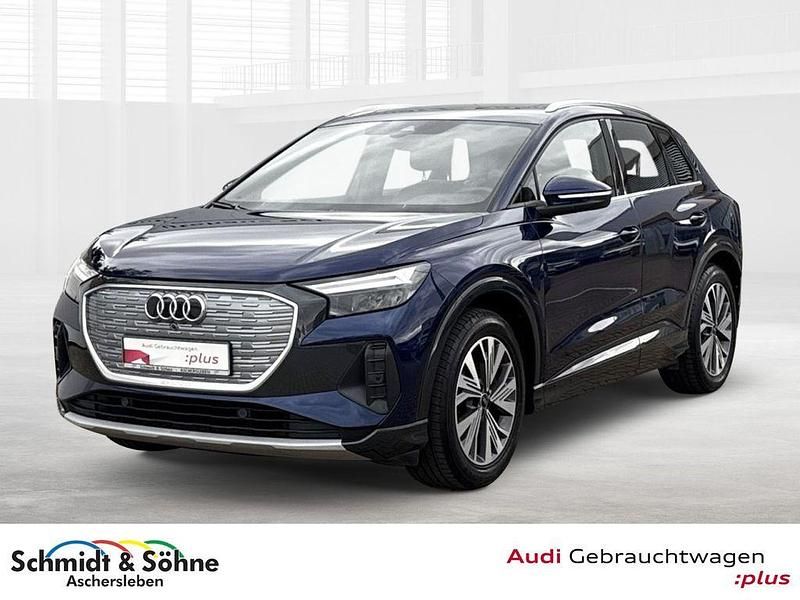 Blau metallic Gebraucht 2021 Audi Q4 e-tron Advanced SUV | 27.810 € (Superpreis) - Bild 1/4