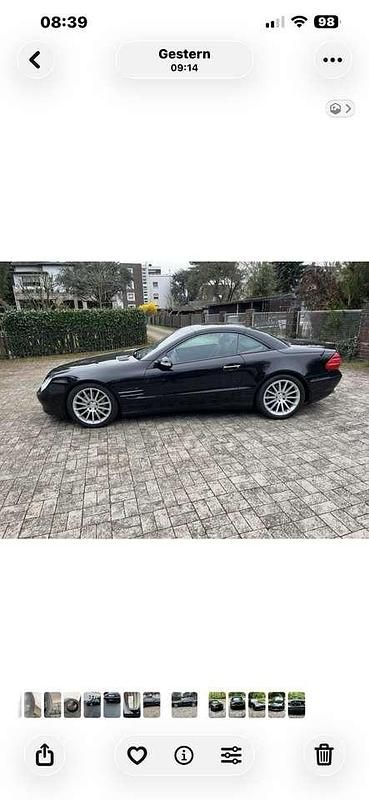 Gebraucht Mercedes SL500 306 PS (225 kW) 2002 Schwarz Cabrio