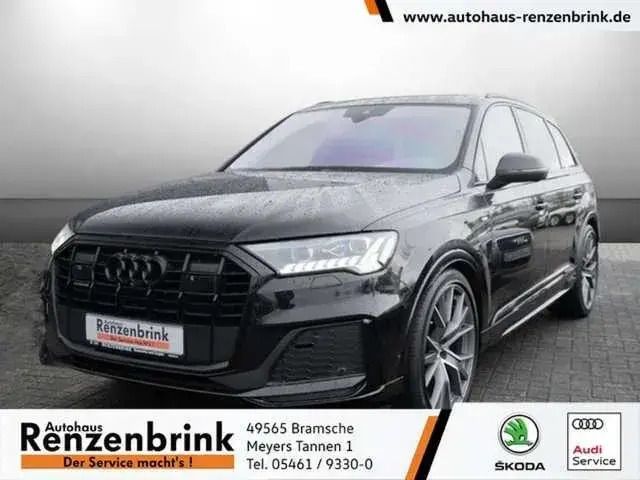 Schwarz (mythosschwarz metallic) Gebraucht 2021 Audi Q7 S-Line SUV | 63.847 € (Teuer) - Bild 1/4