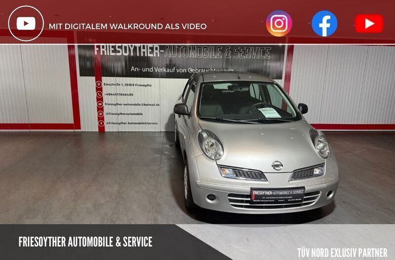 Silber Gebraucht 2010 Nissan Micra Visia Kleinwagen | 4.990 € (Teuer) - Bild 1/4