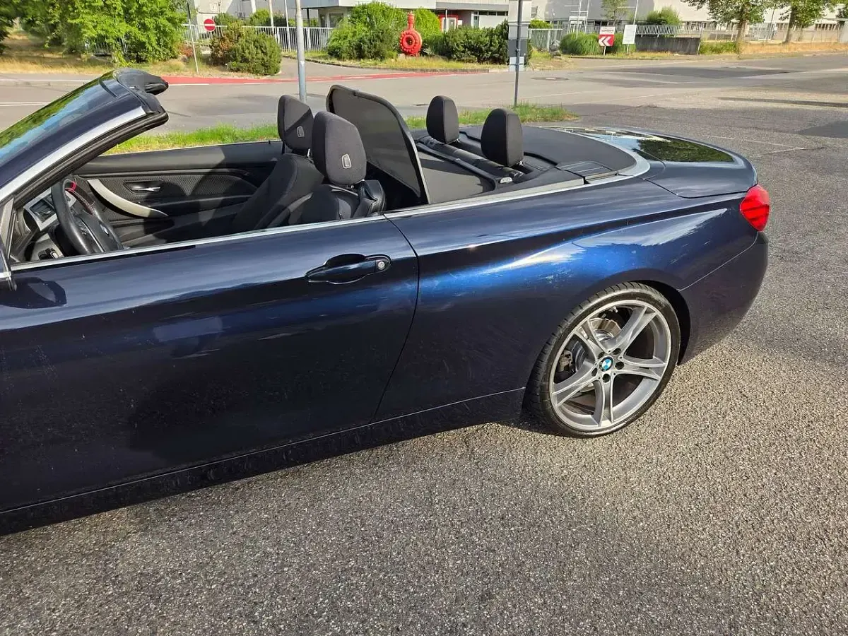 Gebraucht BMW 420 Cabriolet Sport Line 190 PS (139 kW) 2015 Blau Cabrio