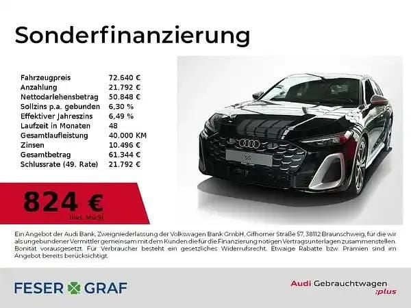 Mythosschwarz metallic Gebraucht 2025 Audi S5 Ambiente Kombi | 72.640 € (Superpreis) - Bild 1/4
