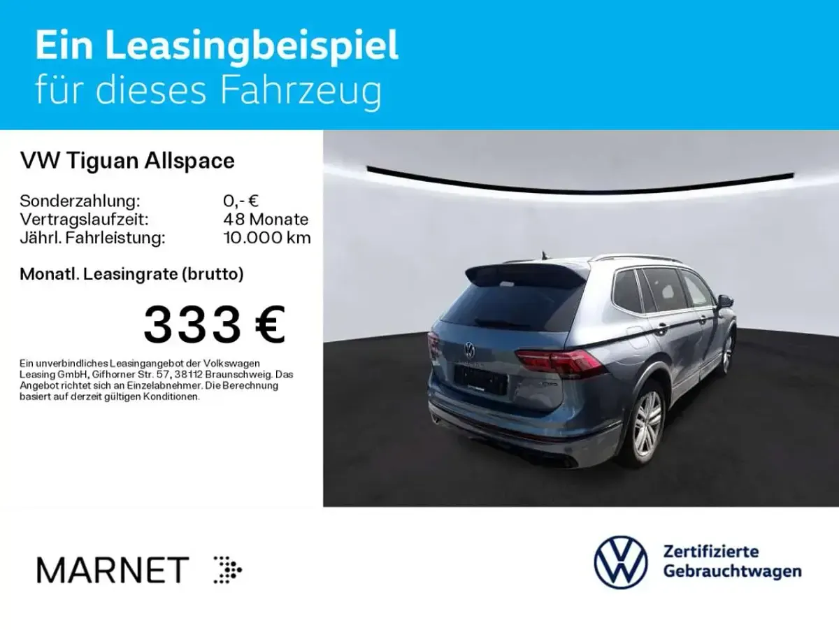 Gebraucht VW Tiguan Allspace Style 150 PS (110 kW) 2022 Grau SUV