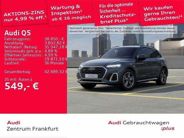 Grau Gebraucht 2022 Audi Q5 S-Line SUV | 38.850 € (Fairer Preis) - Bild 1/3