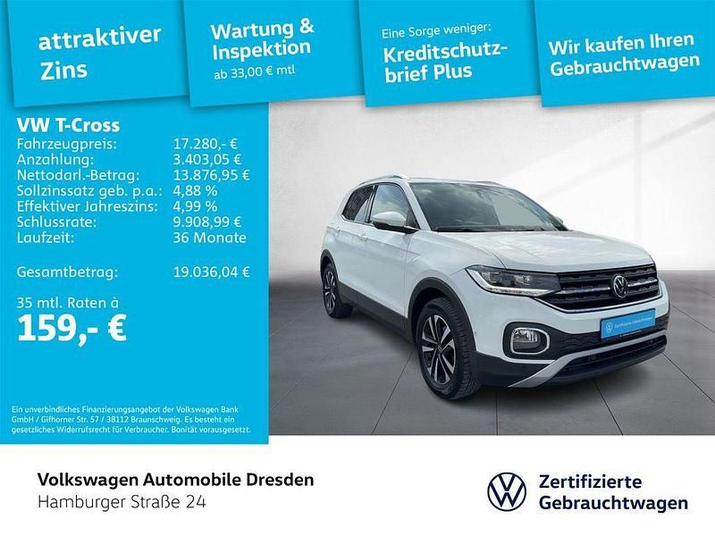 Weiß Gebraucht 2021 VW T-Cross United SUV | 17.280 € (Fairer Preis) - Bild 1/4