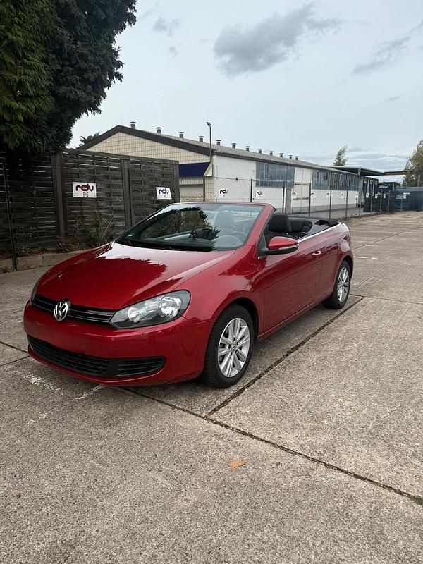 Rot Gebraucht 2013 VW Golf Cabriolet Cabrio | 7.200 € (Superpreis) - Bild 1/4