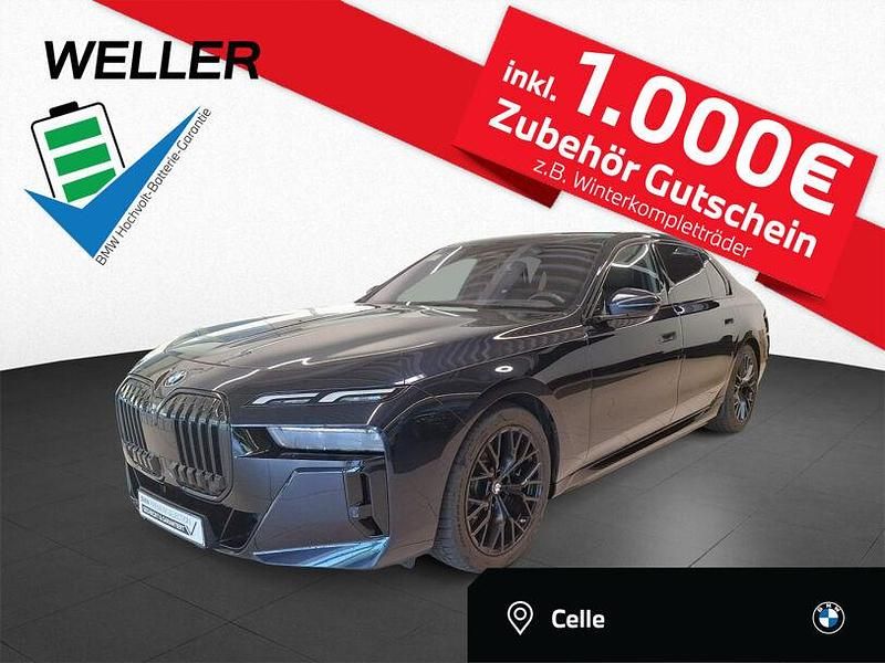Carbonschwarz (schwarz) Gebraucht 2024 BMW i7 M Sport Limousine | 77.950 € (Fairer Preis) - Bild 1/3