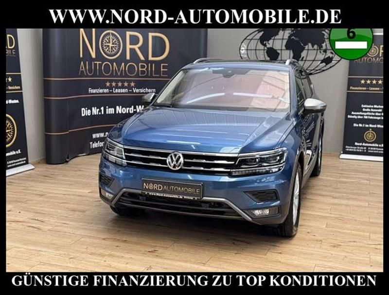 Gebraucht VW Tiguan Allspace Highline 150 PS (110 kW) 2021 Blue silk metallic (metallic) SUV