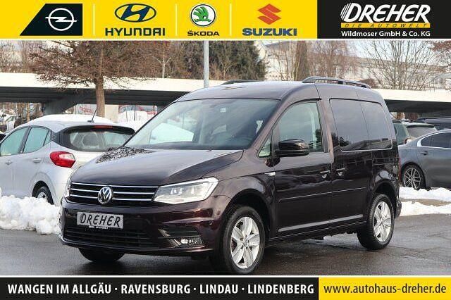 Black berry metallic Gebraucht 2016 VW Caddy Comfortline Van / Kleinbus | 18.980 € (Fairer Preis) - Bild 1/4