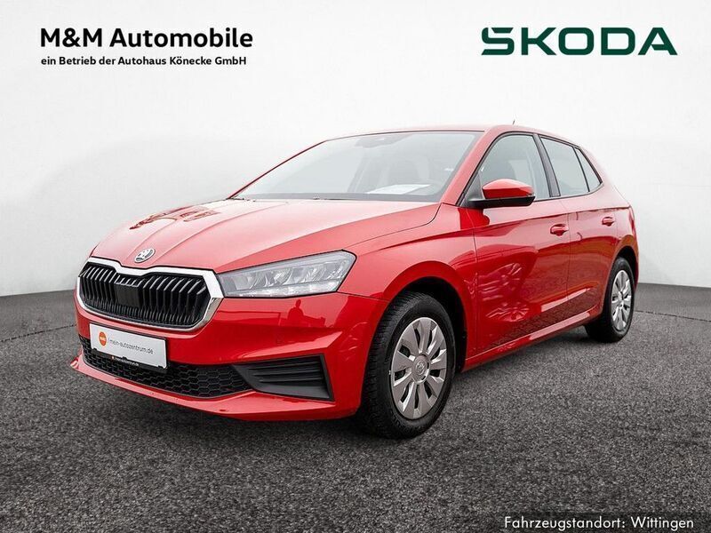 Velvet rot Gebraucht 2022 Skoda Fabia Ambition Kleinwagen | 14.199 € (Guter Preis) - Bild 1/4