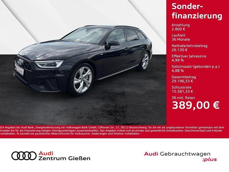 Mythosschwarz metallic Gebraucht 2021 Audi A4 Ambiente Kombi | 28.930 € (Guter Preis) - Bild 1/4
