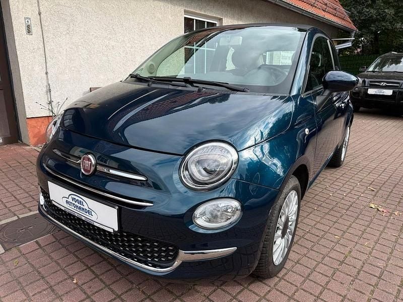 Blau Gebraucht 2017 Fiat 500 Lounge Cabrio | 8.900 € (Fairer Preis) - Bild 1/4