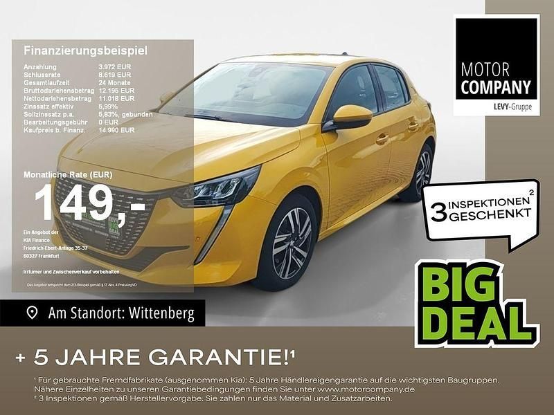 Gelb Gebraucht 2020 Peugeot 208 Allure Kleinwagen | 14.990 € (Fairer Preis) - Bild 1/4