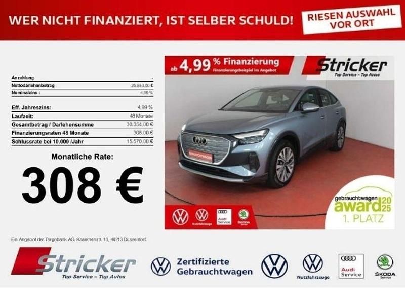 Gebraucht Audi e-tron Sportback 150 kW (204 PS) 2022 Geysirblau metallic (metallic) SUV