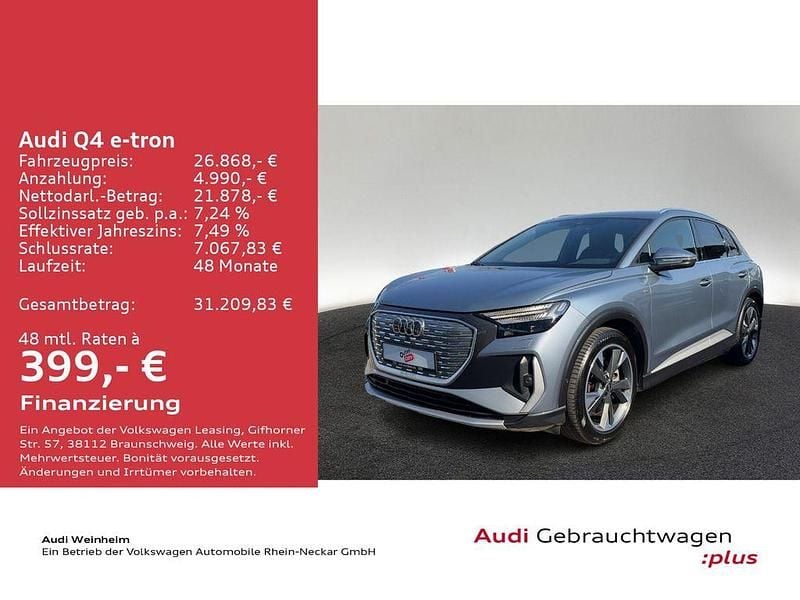 Gebraucht Audi Q4 e-tron Ambiente 150 kW (204 PS) 2022 Geysirblau metallic SUV