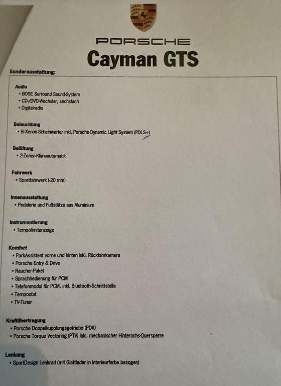 Gebraucht Porsche Cayman GTS 340 PS (250 kW) 2015 Rot Coupé