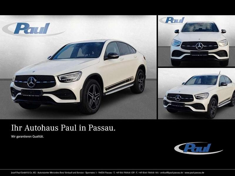 Diamantweiss metalliclack Gebraucht 2021 Mercedes GLC300e AMG Coupé | 43.890 € (Guter Preis) - Bild 1/4