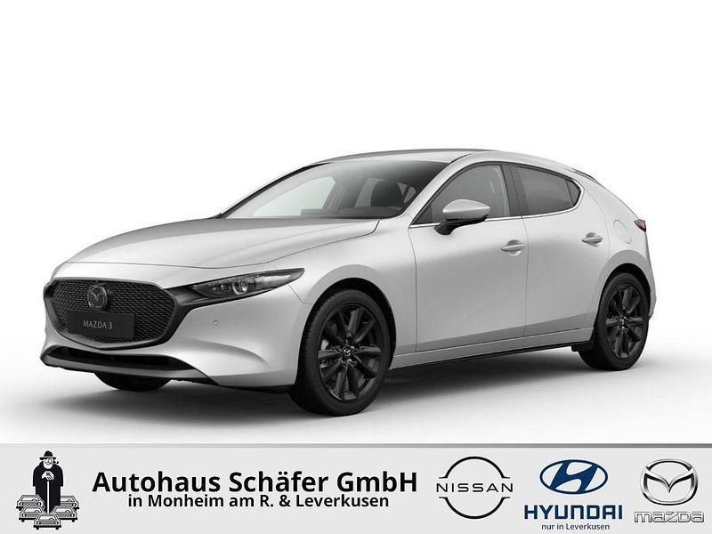 Weiss Neu 2025 Mazda 3 Exclusive Limousine | 28.278 € (Guter Preis) - Bild 1/3