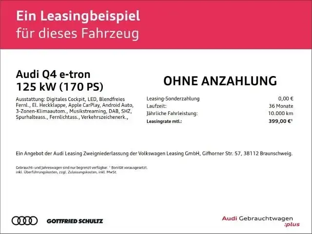 Second-hand Audi Q4 e-tron Advanced 150 kW (204 CP) 2023 Negru SUV