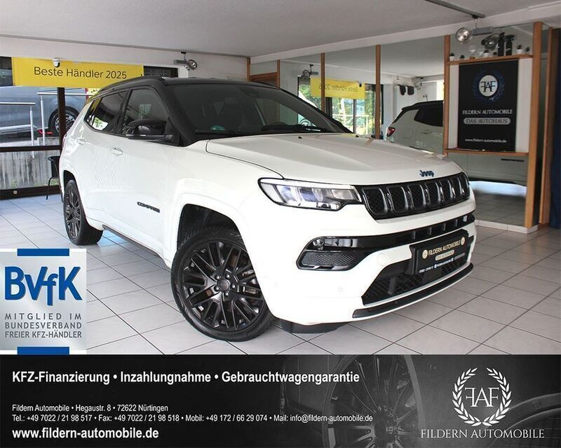 Alpine white Gebraucht 2021 Jeep Compass SUV | 24.299 € (Fairer Preis) - Bild 1/4