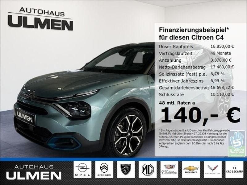 Blau Gebraucht 2023 Citroën e-C4 Feel Limousine | 16.850 € (Superpreis) - Bild 1/4