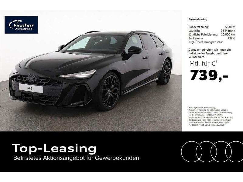 Mythosschwarz metallic Neu 2025 Audi A6 Sport Kombi | 79.980 € (Guter Preis) - Bild 1/4